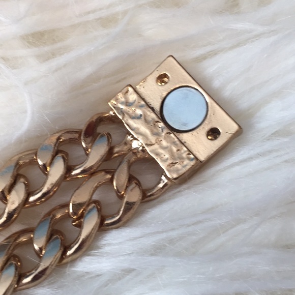 NWOT Heavy Duty! Double Chain Magnetic Bracelet - Picture 3 of 5